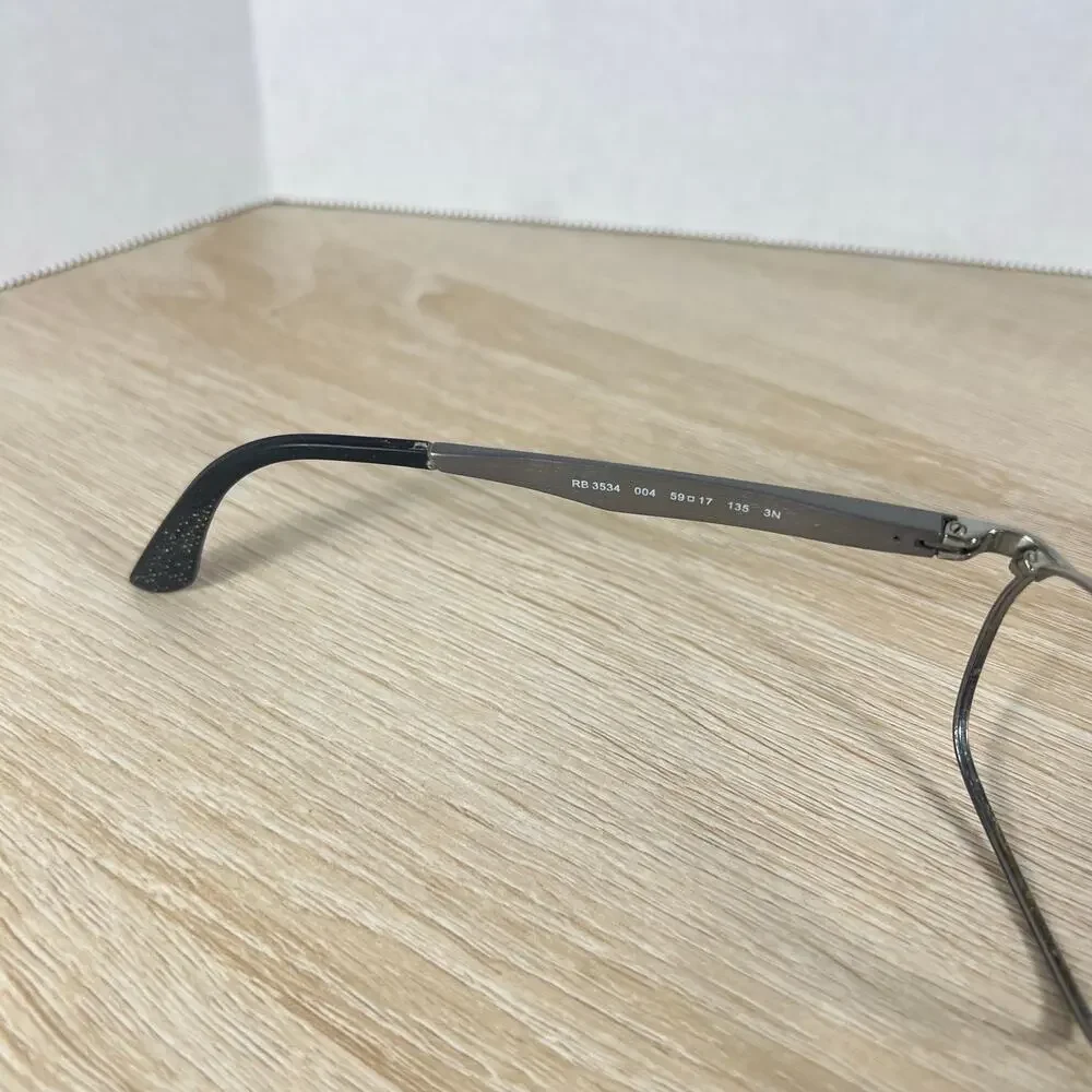 Ray-Ban RB3534 004 Sunglasses PARTS ONLY Gunmetal Silver Flex Hinge 59-17-135